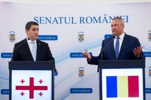 Nicolae Ciucă a semnat o Declaraţie Comună cu preşedintele Parlamentului georgian, Shalva Papuashvili