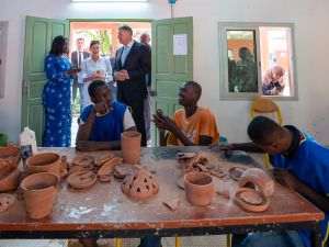 President Klaus Iohannis' visit to the Senegalese Association for the Protection of Children with Mental Deficiencies (ASEDEME)