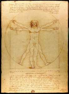 Leonardo da Vinci (1452-1519) - "Vitruvian Man" (circa 1492)