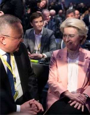 Nicolae Ciucă and Ursula von der Leyen (Photo source: facebook / Partidul National Liberal)