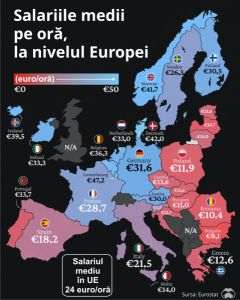 Photo: Average hourly wages in Europe