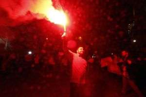 Iranians celebrate in Palestine Square in Tehran after Iran launched drone strikes against Israel (EPA/Abedin Taherkenareh). Photo source: Agerpres