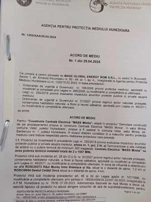 A fost emis Acordul de Mediu pentru noua Centrală de la Mintia, Hunedoara; investiţie de 1,4 miliarde euro