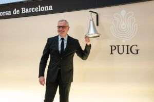 Marc Puig, president of Puig, at the company's debut at the Barcelona Stock Exchange (photo source: www.puig.com)