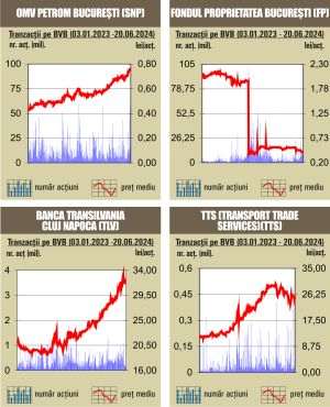 Tranzacţii de 133 milioane lei, peste media zilnică a anului