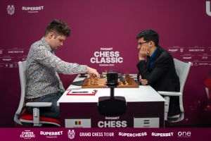 A doua rundă a Superbet Chess Classic România 2024 s-a încheiat cu o singură victorie şi patru remize