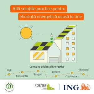 ROENEF, alături de ING Bank România şi autorităţi locale, lansează un proiect naţional dedicat promovării eficienţei energetice în clădiri