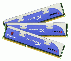 Kitul de memorie "Triple-channel" HyperX DDR3 de 12GB oferă cea mai avansată configuraţie pentru sistemele Intel Core i7 