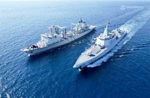 Navele militare chineze, pregătite să interzică traficul maritim înspre şi dinspre Taiwan (Sursa foto: http://eng.mod.gov.cn/)