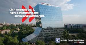 UniCredit deţine pachetul majoritar de acţiuni al Alpha Bank România