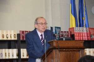 Mircea Martin, academician and professor emeritus at the Faculty of Letters of the University of Bucharest (Photo credit: Alina Bianca Balan, Romanian Academy)