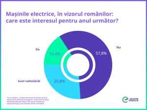 Studiu: Circa 16% dintre români intenţionează să cumpere o maşină electrică în următorul an