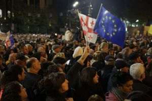 Proteste în Georgia după îngheţarea negocierilor pentru aderarea la UE