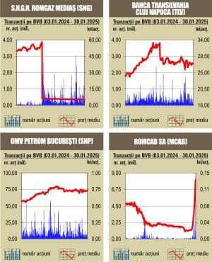  Tranzacţii de numai 39 milioane lei, sub media zilnică a acestui an 