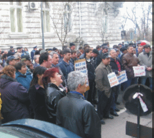 Sindicaliştii de la CET Arad au protestat, din nou, în stradă, pentru salarii mai mari