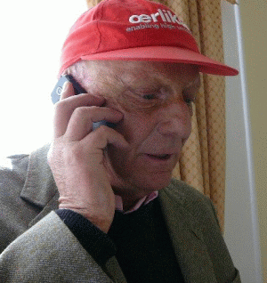 Adreas Nikolaus "Niki" Lauda, născut în anul 1949, este un om de afaceri austriac şi fost pilot de Formula 1, campion mondial în anii 1975, 1977şi 1984.