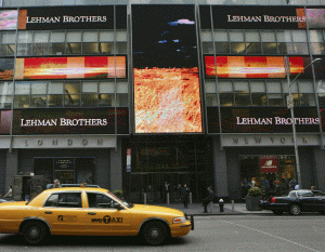 Falimentul "Lehman Brothers", care s-a produs în septembrie 2008, a fost cel mai mare din istoria Statelor Unite.