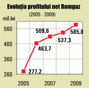 Dividendele statului: 250 milioane de lei de la "Romgaz"