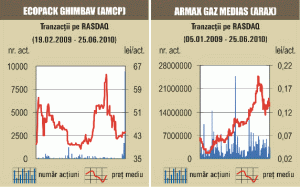 Corecţie de 7,8% pentru titlurile "Armax Gaz"