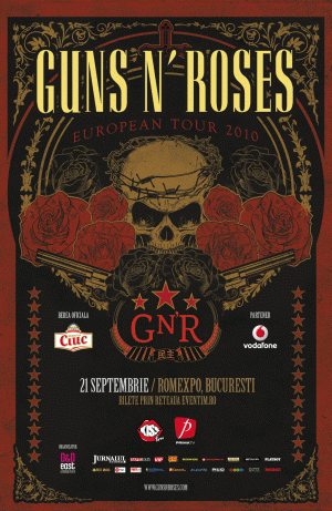 Ciuc Premium este berea oficială a concertului Guns N"Roses de la Bucureşti