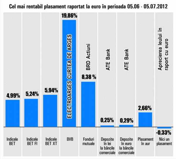 Acţiunile "Electroargeş", cel mai bun plasament