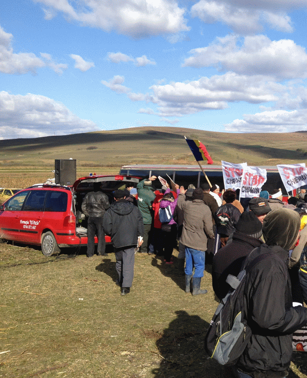 Protest la Pungeşti în data de 19 octombrie 2013