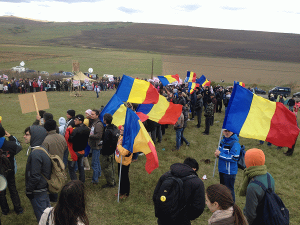 Protest la Pungeşti, 19 octombrie 2013