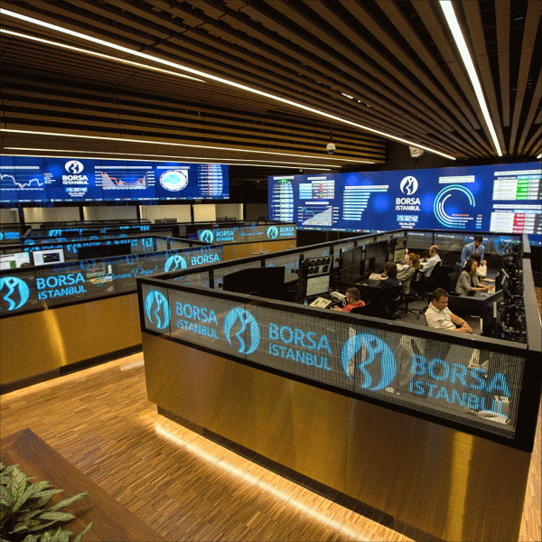 The Istanbul Stock Exchange dropped over 8%