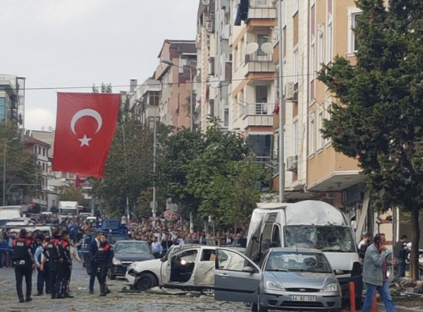 Explozia din Istambul (Sursă foto: Twitter)