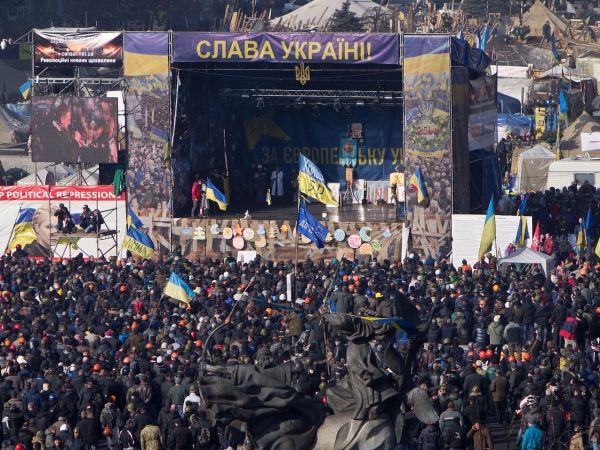 Euromaidan, Kiev, 2014 (Sursa foto: Wikipedia)