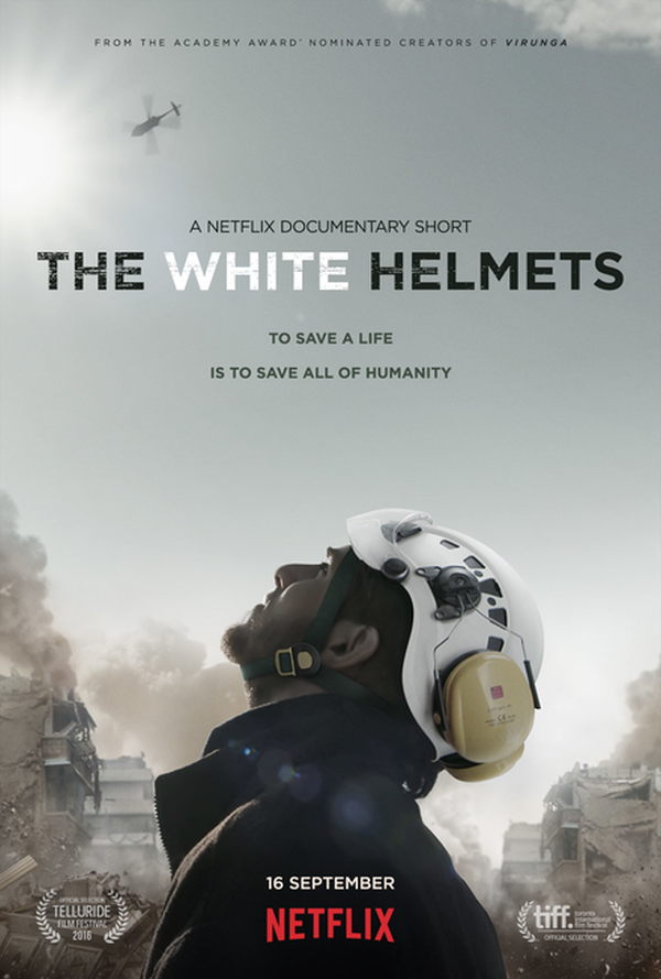 Posterul filmului "The White Helmets" (Sursa foto: Wikipedia)