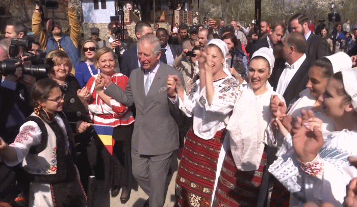 Prinţul Charles la Muzeul Satului (Sursa foto: captură Youtube)