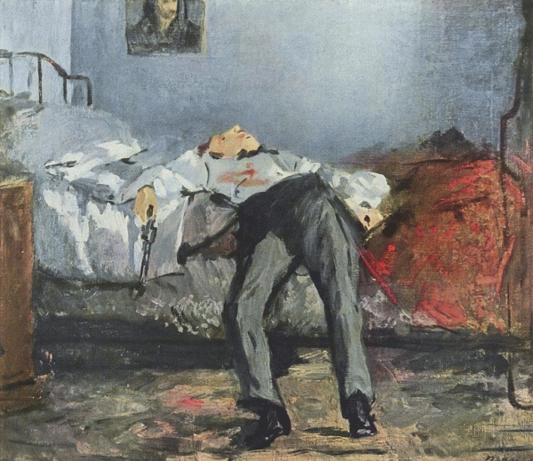 Sinucigaşul, tablou de Édouard Manet 1877-1881 (Sursa foto: Wikipedia)