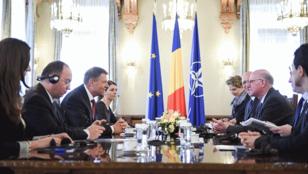 Întânirea dintre Iohannis şi preşedintele Bundestag-ului (Sursa foto: http://www.presidency.ro/)