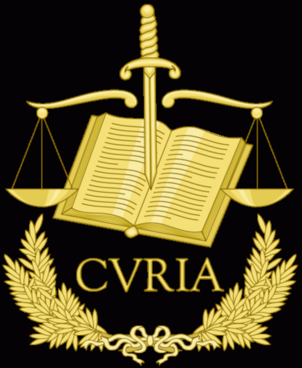 Emblema Curţii Europene de Justiţie (Sursa foto: Facebook)