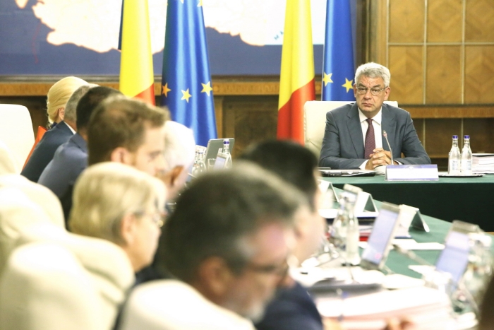 Mihai Tudose, în şedinţă de Guvern (Sursa foto: Gov.ro)