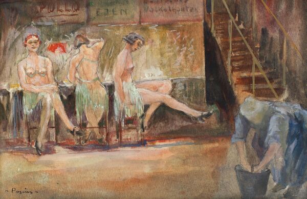 Jules Pascin - "Seara la cabaret".