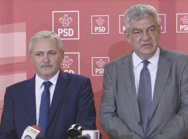 Liviu Dragnea şi Mihai Tudose (Sursa foto: captură Youtube)