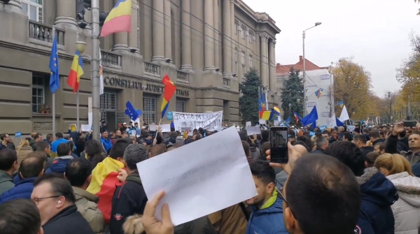 Proteste la Timişoara (Sursa foto: captură Youtube)