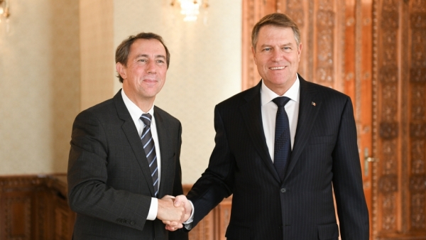 Cyril Muller şi Klaus Iohannis (Sursa foto: presidency.ro)