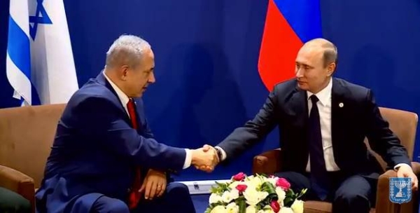 Benjamin Netanyahu şi Vladimir Putin (Sursa foto: Twitter)