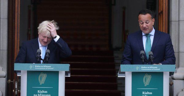 Leo Varadkar, Boris Johnson (Sursa foto: Twitter)