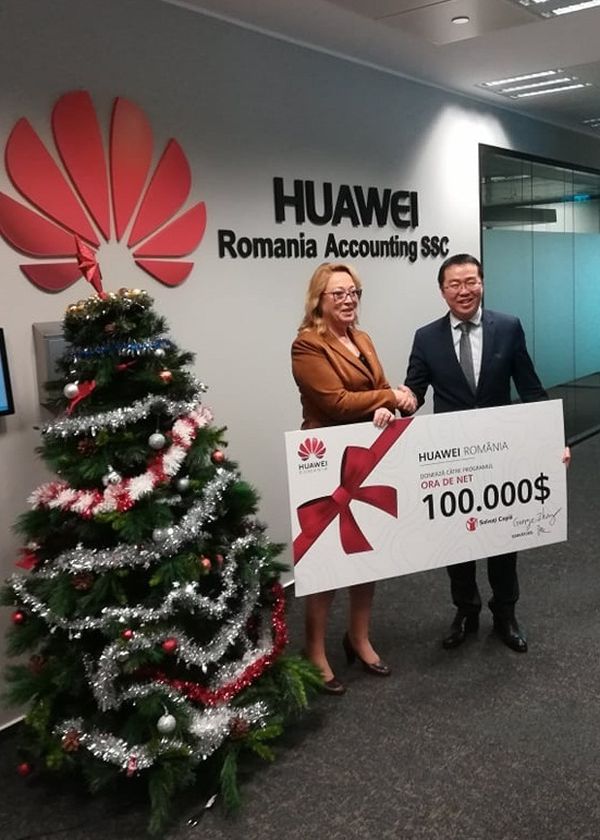 Huawei România finanţează Ora de Net, cu o sută de mii de dolari