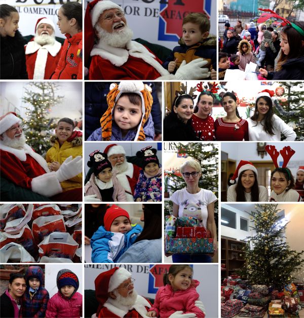 Santa came along with gifts and brought joy to children at the "BURSA" offices