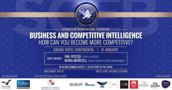 Business & Competitive Intelligence - primul eveniment SCEB din 2020