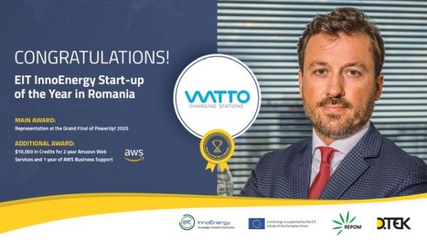 Start-up-ul WATTO a fost desemnat câştigătorul finalei naţionale a competiţiei EIT InnoEnergy PowerUp! Challenge