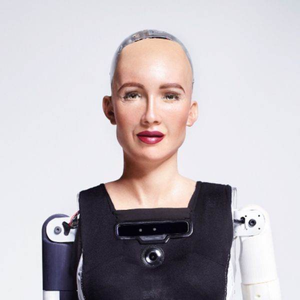 O operă de artă digitală realizată de robotul Sophia, vândută cu aproape 700.000 de dolari