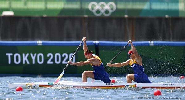 Canoe dublu, locul 5 pentru tricolori