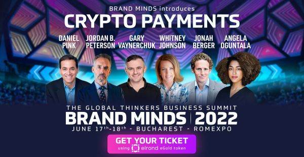 BRAND MINDS introduce plăţile crypto prin ELROND eGOLD token 