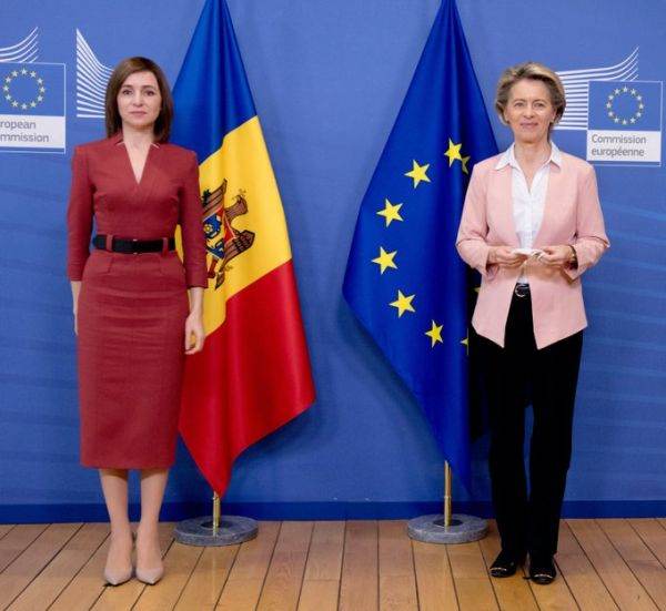 Maia Sandu şi Ursula von Der Leyen (sursa foto: Twitter)